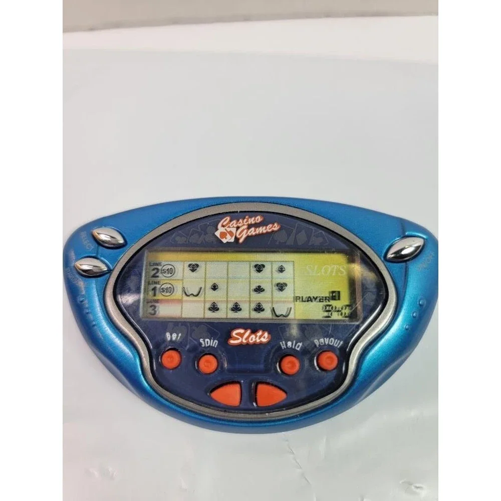 Radica Casino Games Slots Handheld Electronic Game Blue 2003 Tested Works